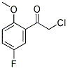 2-CHLORO-1-(5-FLUORO-2-METHOXYPHENYL)ETHANONE Struktur