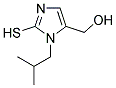 (3-ISOBUTYL-2-MERCAPTO-3H-IMIDAZOL-4-YL)-METHANOL Struktur