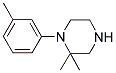 2,2-DIMETHYL-1-(3-METHYLPHENYL)PIPERAZINE Struktur