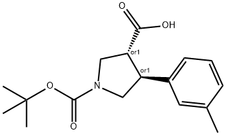 BOC-(TRANS)-4-(3-METHYL-PHENYL)-PYRROLIDINE-3-CARBOXYLIC ACID price.