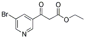 5-BROMOPYRIDINE-3-BETA-OXO-PROPANOIC ACID ETHYL ESTER Struktur