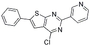 4-CHLORO-6-PHENYL-2-PYRIDIN-3-YLTHIENO[2,3-D]PYRIMIDINE Struktur