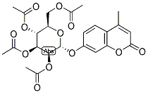 4-METHYLUMBELLIFERYL 2,3,4,6-TETRA-O-ACETYL-ALPHA-D-MANNOPYRANOSIDE Struktur