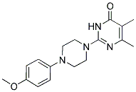 2-[4-(4-METHOXYPHENYL)PIPERAZIN-1-YL]-5,6-DIMETHYLPYRIMIDIN-4(3H)-ONE Struktur