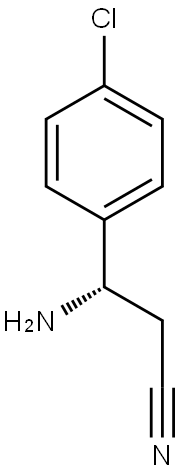 (S)-3-AMINO-3-(4-CHLOROPHENYL)PROPANENITRILE Struktur