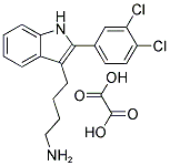 4-[2-(3,4-DICHLOROPHENYL)-1H-INDOL-3-YL]-1-BUTANAMINE OXALATE Struktur