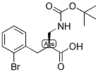 (S)-3-(2-BROMO-PHENYL)-2-(TERT-BUTOXYCARBONYLAMINO-METHYL)-PROPIONIC ACID Struktur