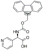 (R)-[(9H-FLUOREN-9-YLMETHOXYCARBONYLAMINO)]-PYRIDIN-3-YL-ACETIC ACID Struktur