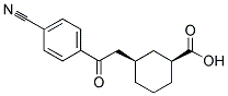 CIS-3-[2-(4-CYANOPHENYL)-2-OXOETHYL]CYCLOHEXANE-1-CARBOXYLIC ACID Struktur