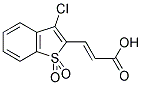 (2E)-3-(3-CHLORO-1,1-DIOXIDO-1-BENZOTHIEN-2-YL)ACRYLIC ACID Struktur