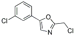 2-(CHLOROMETHYL)-5-(3-CHLOROPHENYL)-1,3-OXAZOLE Struktur