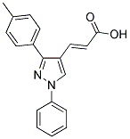 3-(1-PHENYL-3-P-TOLYL-1H-PYRAZOL-4-YL)-ACRYLIC ACID Struktur