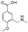 4-METHOXY-3-[(METHYLAMINO)METHYL]BENZOIC ACID Struktur