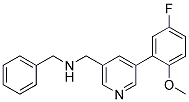 N-BENZYL-1-[5-(5-FLUORO-2-METHOXYPHENYL)PYRIDIN-3-YL]METHANAMINE Struktur