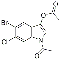 5-BROMO-6-CHLOROINDOXYL-1,3-DIACETATE Struktur