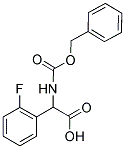 N-(Z)-BENZYLOXYCARBONYL-2-FLUOROPHENYLGLYCINE Struktur