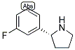 (R)-2-(3-FLUOROPHENYL)PYRROLIDINE Struktur