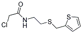 2-CHLORO-N-[2-[(THIEN-2-YLMETHYL)THIO]ETHYL]ACETAMIDE Struktur