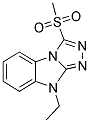 9-ETHYL-3-METHANESULFONYL-9H-BENZO[4,5]IMIDAZO[2,1-C][1,2,4]TRIAZOLE Struktur