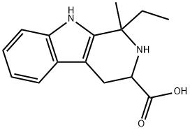 1-ETHYL-1-METHYL-2,3,4,9-TETRAHYDRO-1H-BETA-CARBOLINE-3-CARBOXYLIC ACID Struktur