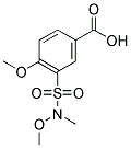 4-METHOXY-3-[[METHOXY(METHYL)AMINO]SULFONYL]BENZOIC ACID Struktur