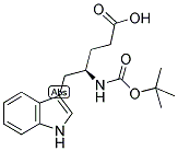 (R)-BOC-4-AMINO-5-(3-INDOLYL)-PENTANOIC ACID Struktur