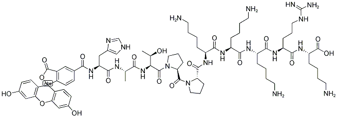 5-FAM-HATPPKKKRK Struktur
