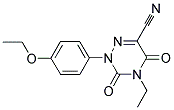 2-(4-ETHOXYPHENYL)-4-ETHYL-3,5-DIOXO-2,3,4,5-TETRAHYDRO-1,2,4-TRIAZINE-6-CARBONITRILE Struktur