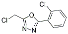 2-(CHLOROMETHYL)-5-(2-CHLOROPHENYL)-1,3,4-OXADIAZOLE Struktur