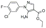 ETHYL 5-AMINO-1-(3-CHLORO-4-FLUOROPHENYL)-1H-PYRAZOLE-4-CARBOXYLATE Struktur