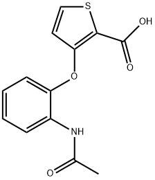 3-[2-(ACETYLAMINO)PHENOXY]-2-THIOPHENECARBOXYLIC ACID Struktur