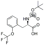 (R)-2-TERT-BUTOXYCARBONYLAMINO-3-(2-TRIFLUOROMETHOXY-PHENYL)-PROPIONIC ACID Struktur