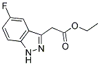 (5-FLUORO-1H-INDAZOL-3-YL)-ACETIC ACID ETHYL ESTER Struktur