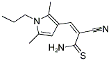 (2Z)-2-CYANO-3-(2,5-DIMETHYL-1-PROPYL-1H-PYRROL-3-YL)PROP-2-ENETHIOAMIDE Struktur