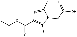 [3-(ETHOXYCARBONYL)-2,5-DIMETHYL-1H-PYRROL-1-YL]ACETIC ACID Struktur