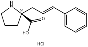 (S)-ALPHA-(3-PHENYL-ALLYL)-PROLINE-HCL Struktur