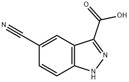 5-CYANO INDAZOLE-3-CARBOXYLIC ACID Structure