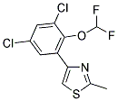 4-[3,5-DICHLORO-2-(DIFLUOROMETHOXY)PHENYL]-2-METHYL-1,3-THIAZOLE Struktur