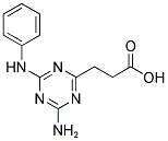 3-(4-AMINO-6-ANILINO-1,3,5-TRIAZIN-2-YL)PROPANOIC ACID Struktur