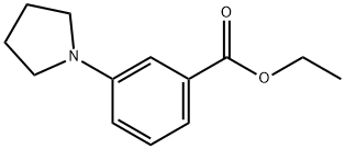 3-PYRROLIDIN-1-YL-BENZOIC ACID ETHYL ESTER Struktur