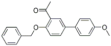 1-[4-(BENZYLOXY)-4'-METHOXY[1,1'-BIPHENYL]-3-YL] ETHANONE Struktur