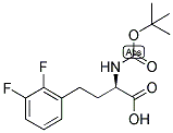 (R)-2-TERT-BUTOXYCARBONYLAMINO-4-(2,3-DIFLUORO-PHENYL)-BUTYRIC ACID Struktur