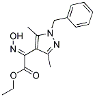 ETHYL (2E)-(1-BENZYL-3,5-DIMETHYL-1H-PYRAZOL-4-YL)(HYDROXYIMINO)ACETATE Struktur