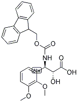 N-FMOC-3-(R)-AMINO-2-(R)-HYDROXY-3-(2,3-DIMETHOXY-PHENYL)-PROPIONIC ACID Struktur