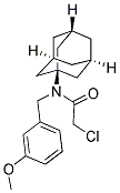 N-1-ADAMANTYL-2-CHLORO-N-(3-METHOXYBENZYL)ACETAMIDE Struktur