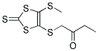 1-([5-(METHYLTHIO)-2-THIOXO-1,3-DITHIOL-4-YL]THIO)BUTAN-2-ONE Struktur