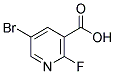 5-BROMO-2-FLUORONICOTINIC ACID Struktur