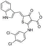 METHYL (5Z)-2-[(3,4-DICHLOROPHENYL)AMINO]-5-(1H-INDOL-3-YLMETHYLENE)-4-OXO-4,5-DIHYDROTHIOPHENE-3-CARBOXYLATE Struktur