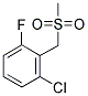 2-CHLORO-6-FLUOROBENZYLMETHYLSULFONE Struktur