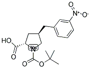 BOC-(R)-GAMMA-(3-NITRO-BENZYL)-L-PROLINE Struktur